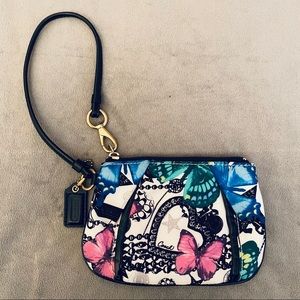 Coach Butterfly Wristlet